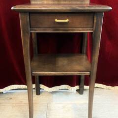 IDC大塚家具 MORISHIGE(モリシゲ) 天然木 ローリー サイドテーブル コンソールテーブル ダークブラウン モダン 検)ロイズ アンティークス★買取帝国 志木店