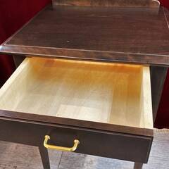 IDC大塚家具 MORISHIGE(モリシゲ) 天然木 ローリー サイドテーブル コンソールテーブル ダークブラウン モダン 検)ロイズ アンティークス★買取帝国 志木店