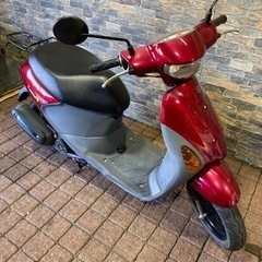 SUZUKI レッツ4 赤色　原付スクーター　メットインバイク　...