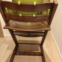 人気のストッケ 木製チェア トリップトラップ＊ベビーガード付き