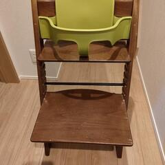 人気のストッケ 木製チェア トリップトラップ＊ベビーガード付き