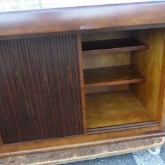 カリモク　収納付きダイニングテーブル　楕円形　キャスター付きチェア　4脚セット　コロニアル　椅子　￥98,780税込