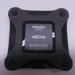 I・O DATA 480GB ポータブルSSD HNSSD-480BK