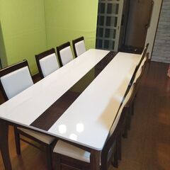 8人掛けテーブルとイス(値下げしました)