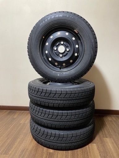 145/80R13 ブリヂストン BLIZZAK VRX 2018年製　スチールホイール付き