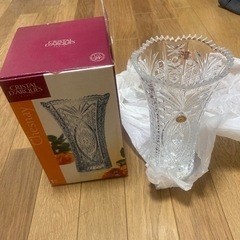 クリスタルダルク　花瓶　新品
