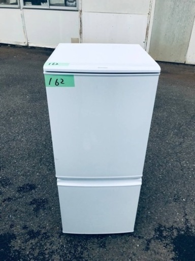①162番 シャープ✨ノンフロン冷凍冷蔵庫✨SJ-D14A-W‼️