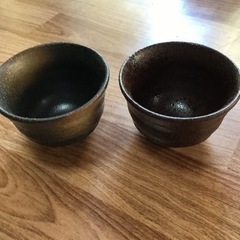 橘陶器の湯呑み茶碗