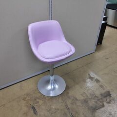 ビニール張りカウンター椅子　ピンク色『良品中古』複数入荷！