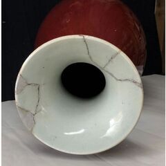 お取引中 e2058 辰砂 壺 高さ48.3cm 中国古陶磁 中国古玩