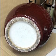 お取引中 e2058 辰砂 壺 高さ48.3cm 中国古陶磁 中国古玩