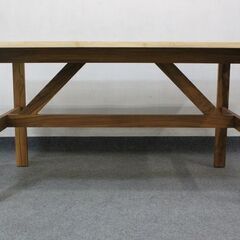 unico SOTO ダイニングテーブル W140 SOTOチェア2脚 ベンチバックレスト1点 4人がけセット 中古家具 店頭引取歓迎 R6606)