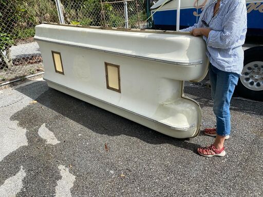 小型 カタマラン 船底から海の中が見えます、浮沈構造 置き場所至急 