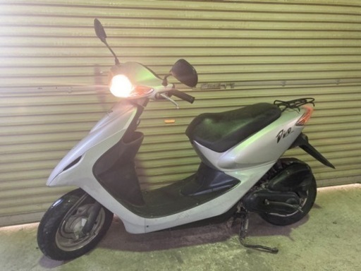 【売約済】美品 実働 BT新品 バリ溝 ホンダ AF56 スマートディオ 4スト原付 バイク スクーター シルバー