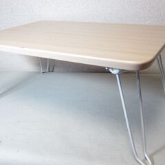 小さめ☆シンプルな折りたたみテーブル DCM F-TC4530 NA