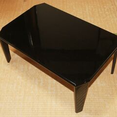 コーナン LIFELEX　折りたたみ ローテーブル 7550BK 黒色