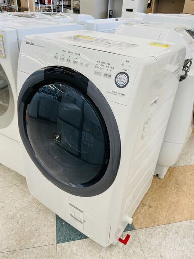 SHARP(シャープ) 7/3.5kg乾燥機能付きドラム洗濯機 ✨定価￥122,000✨ 2019年 ES-S7D プラズマクラスター搭載