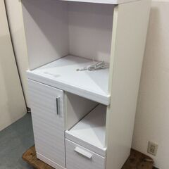 （11/6受渡済）JT5570【三環ジャパン 食器棚 幅60cm】美品 レンジボード キッチン収納 レンジ台 キッチンカウンター 食器棚 キッチン収納