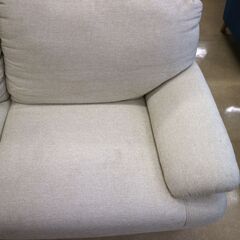 ちょっと大きめ２人掛け布ソファー ベージュ 中古