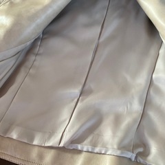 新品　INDIVI インディヴィ　レザージャケット　ライダース　ベージュ 