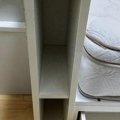 【収納付き】セミダブルベッドフレーム、マットレス