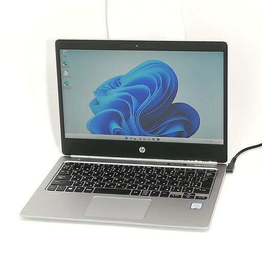 保証付 日本製 高速SSD 12.5型 ノートパソコン HP Folio G1 中古美品 第6世代 CoreM 8GB 無線 Bluetooth Webカメラ Windows11 Office