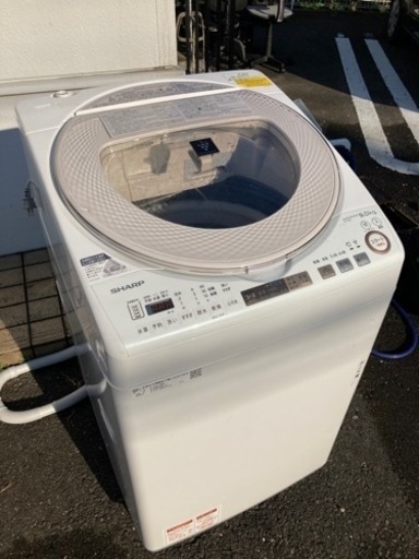 【中古品】SHARP シャープ ES-TX9A-N 洗濯乾燥機 洗濯9kg/乾燥4.5kg 2019年製 プラズマクラスター