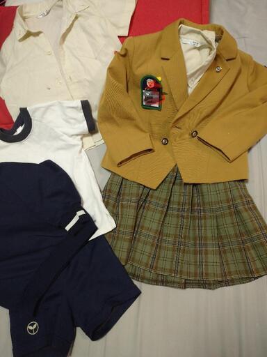 卒園済 ふたば幼稚園 女の子 120 制服1式 8550円