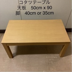 コタツテーブル　1〜2人用（布団付き）