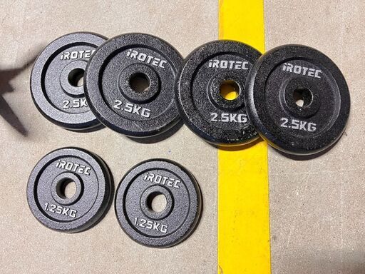 IROTEC アイロテック ダンベル バーベル シャフト 62.5kgセット / AJ