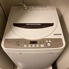 11/3迄　値下げ中　2019年製　シャープ洗濯機　ES-GE6...