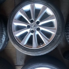 レクサス IS250純正ホイールタイヤバリ溝