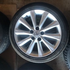 レクサス IS250純正ホイールタイヤバリ溝