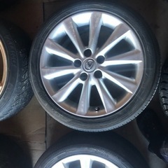 レクサス IS250純正ホイールタイヤバリ溝