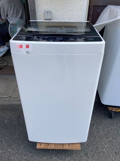 ☆中古￥8,800！【会員価格￥7,800】AQUA　5.0kg洗濯機　家電　2019年製　AQW-G500J型　幅53cmｘ奥行50cmｘ高さ89cm　【BJ137】