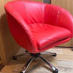 チェア 油圧式 レッド 赤 椅子 家具 インテリア