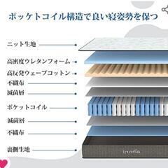 【受け渡し済み】新品 未開封 未使用 ポケットコイルマットレス クイーン Q 160x95 厚さ22cm　札幌中央区