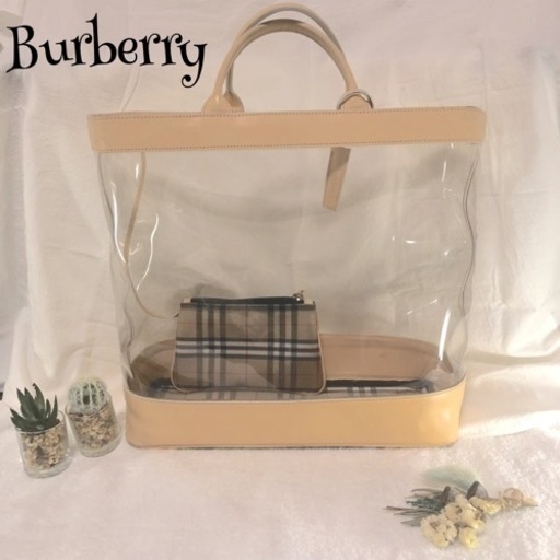 Burberry デザインクリアトート