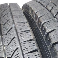 冬 ニッサン 日産 ADバン プロボックス 車検対応☆美品☆アルミ【JW-T 刻印あり】プロBOX サクシード 165/80R14 LT ニッサン VAN 中古 4本 冬 14インチ