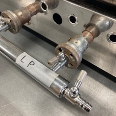 鉄板焼☆91649卓上　プロパン 7560バーナー4本