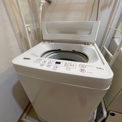 【取引中】洗濯機　4.5キロ　上部につけるラック付き！