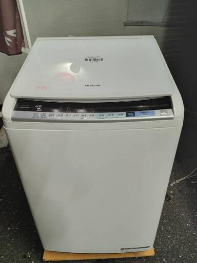 ☆【日立】乾燥洗濯機 ビートウォッシュ 2018年製 8kg[BW-DV80B]【3