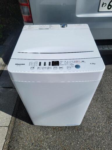 Hisense 洗濯機 2020年 4.5kg
