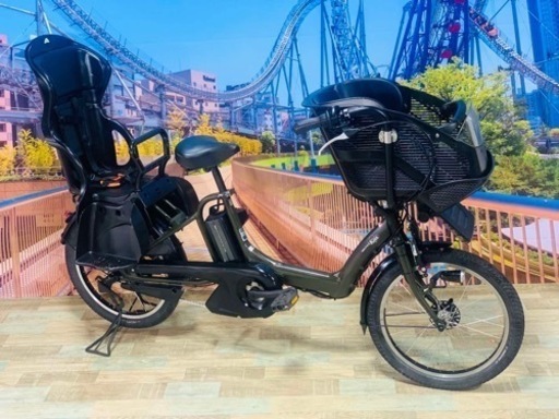 ❷ 4392 超高性能バッテリー8.7A 新品日本製タイヤ20 子供乗せ電動自転車