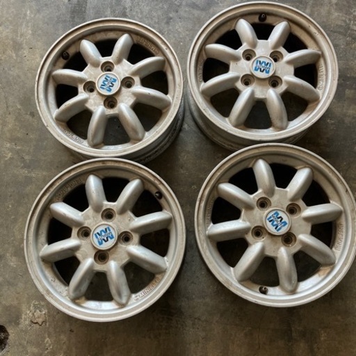 中古☆ダイハツ 純正 MINILITE ミニライト 14インチ 4.5J INSET45 ハブ径54mm PCD100 x 4H ミラジーノ ムーヴ