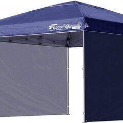 FIELDOOR 組立て簡単!! 3.0×3.0m ワンタッチタープテント 【ブルー 