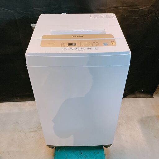 194 【保証付】アイリスオーヤマ　全自動洗濯機　洗濯機　家電　IAW-T502EN　5kg  19年製