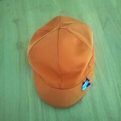 カラー帽子　オレンジ色