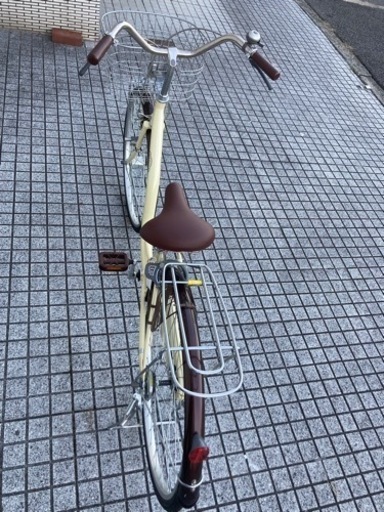 26インチ自転車】LEDオートライト 6段変速付 前タイヤ新品❗️若林