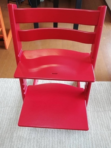 STOKKE ストッケ Tripp Trapp トリップトラップ（赤/レッド）食卓用子供ハイチェア